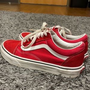 Size 8 red vans